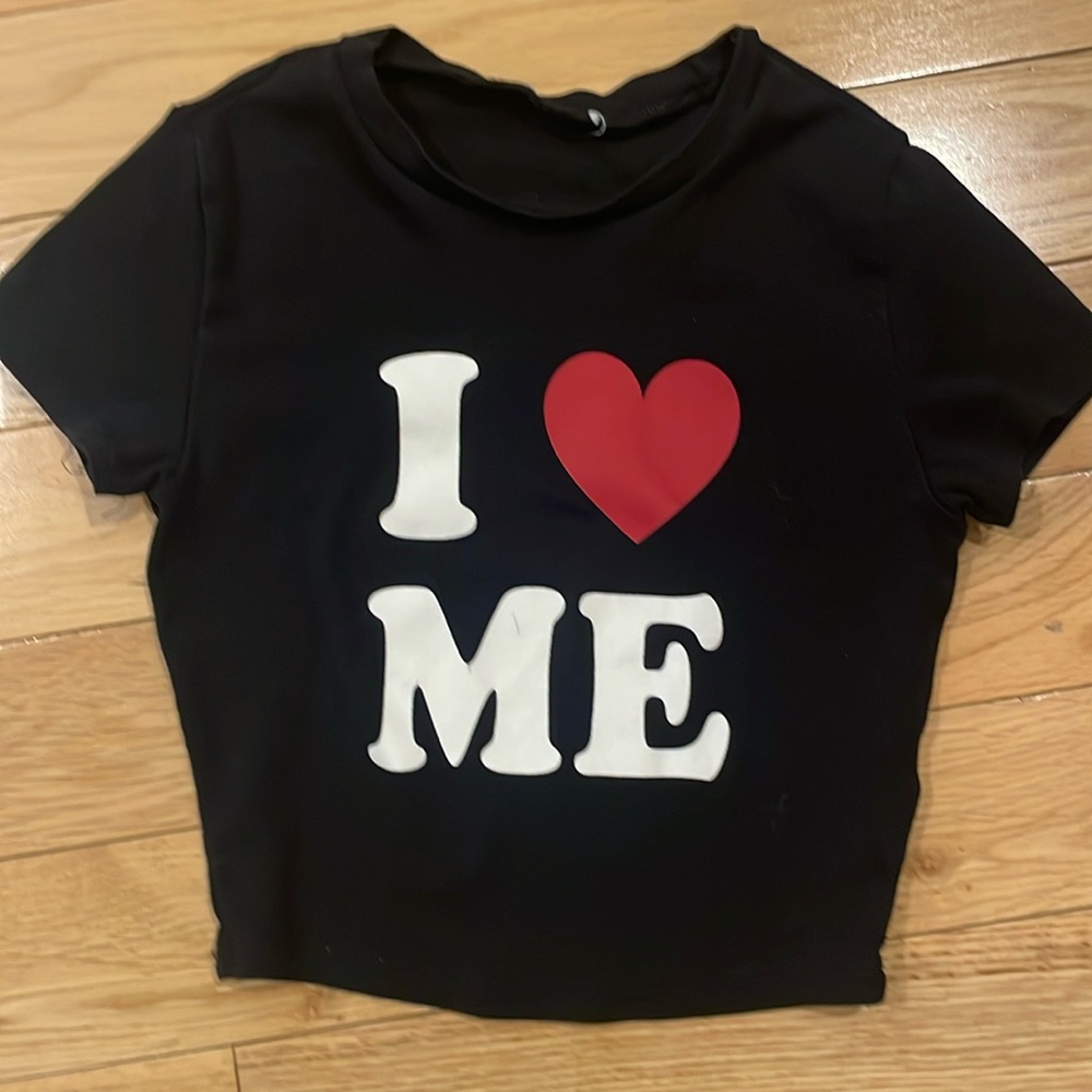 XS Garage Baby Tee “I Love Me”